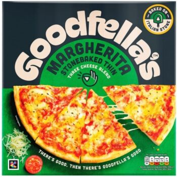 Goodfellas Stonebaked Thin Margherita Three Cheese Pizza (334g)