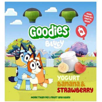 Goodies Bluey Banana & Strawberry Yogurt (4 x 100g)