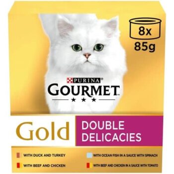 Gourmet Gold Double Delicacies Mixed Selection Cat Food (8 x 85g)