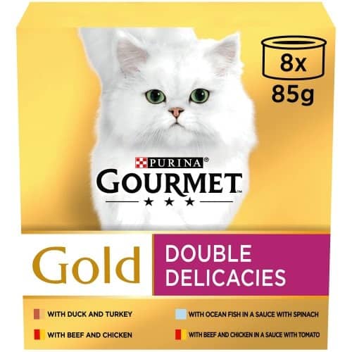 Gourmet Gold Double Delicacies Mixed Selection Cat Food (8 x 85g)