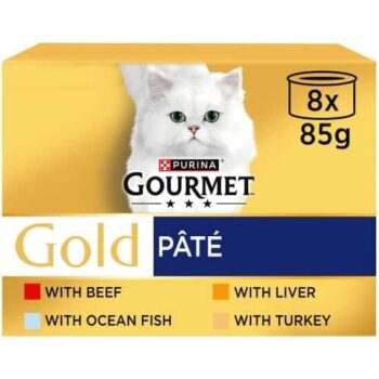 Gourmet Gold Pate Mixed Selection Cat Food (8 x 85g)
