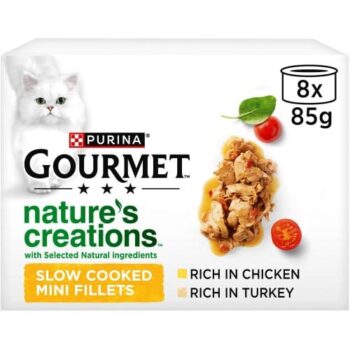 Gourmet Nature's Creations Slow Cooked Mini Fillets Poultry Meat Selection (8 x 85g)