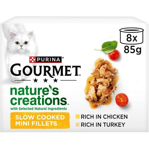 Gourmet Nature's Creations Slow Cooked Mini Fillets Poultry Meat Selection (8 x 85g)