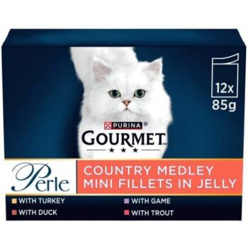 Gourmet Perle Country Medley in Jelly Wet Cat Food Pouches (12 x 85g)
