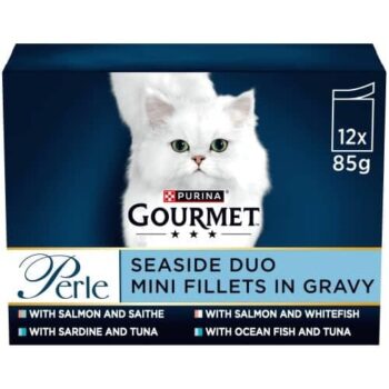Gourmet Perle Seaside Duo in Gravy Wet Cat Food Pouches (12 x 85g)