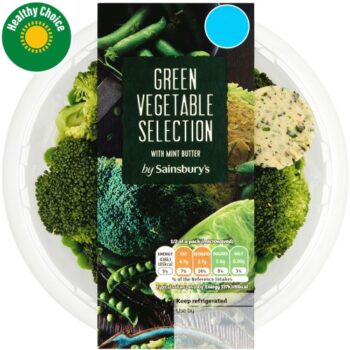 Green Vegetable Selection with Mint Butter (260g)