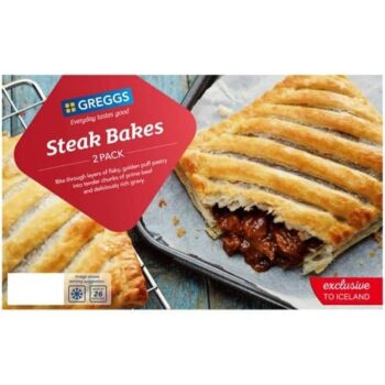 Greggs 2 Steak Bakes (280g)