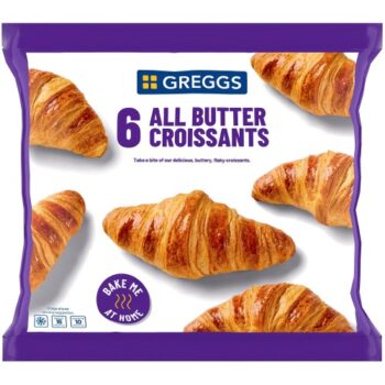 Greggs 6 All Butter Croissants (330g)