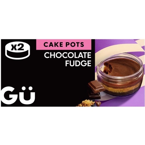 Gu Chocolate Fudge Cake Pots Dessert (2 x 68g)
