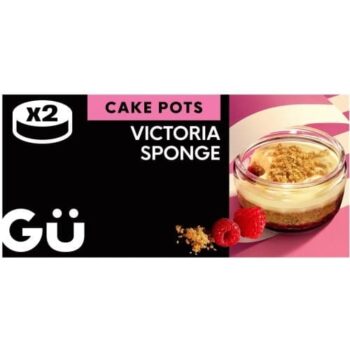 Gu Victoria Sponge Cake Pots Dessert (2 x 74g)