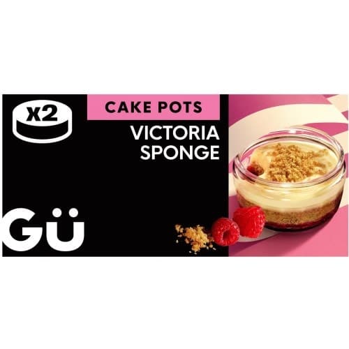 Gu Victoria Sponge Cake Pots Dessert (2 x 74g)