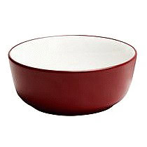 Habitat Stoneware Two Tone Cereal Bowl Red