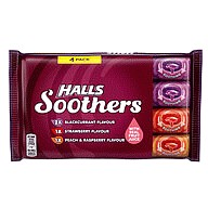 Halls Soothers Throat Sweet Variety Quad Pack (4 x 180g)