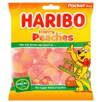 Haribo Halal Happy Peaches Bag (100g)