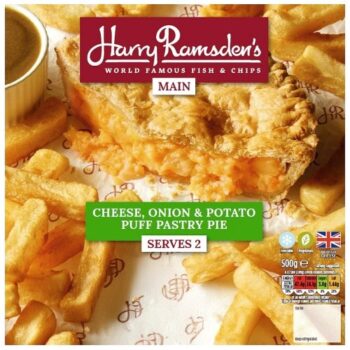 Harry Ramsden's Cheese Onion & Potato Puff Pastry Pie