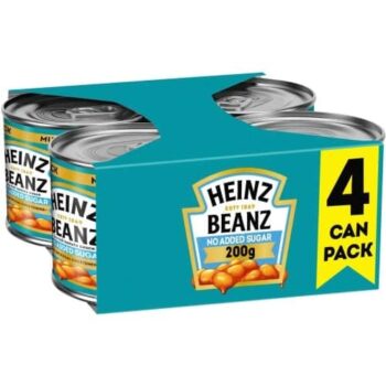 Heinz Baked Beans No Added Sugar (4 x 200g)