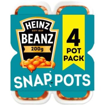 Heinz Baked Beans Snap Pots (4 x 200g)