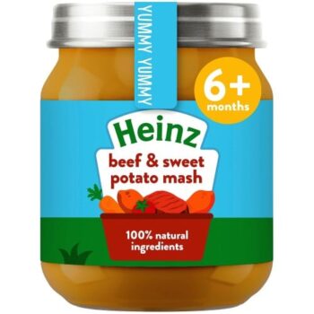 Heinz By Nature Beef & Sweet Potato Mash Baby Food Jar 6+ Months (120g)