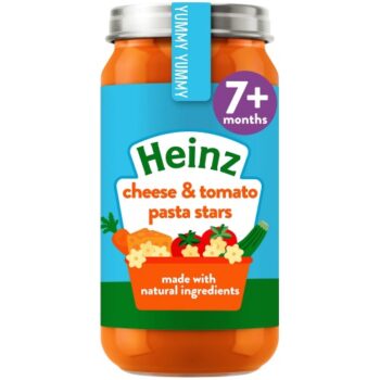 Heinz By Nature Cheesy Pasta Stars Baby Food Jar 7+ Months (200g)
