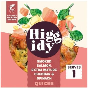 Higgidy Smoked Salmon & Spinach Quiche (155g)