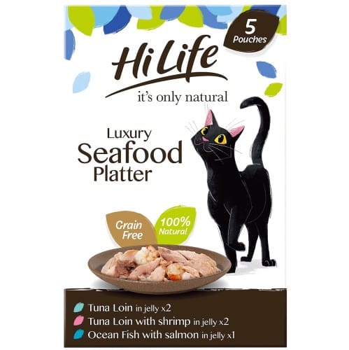 HiLife It's only Natural Luxury Seafood in Jelly (5 x 50g)