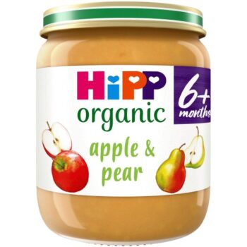 HiPP Organic Apple & Pear Baby Food Jar 4+ Months (125g)