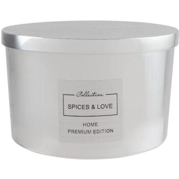Home Premium Edition Metallic 3 Wick Candle Spices & Love
