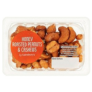 Honey Roasted Peanuts & Cashews (60g)
