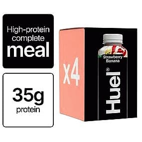 Huel Black Edition Strawberry Banana High-Protein Complete Meal (4 x 500ml)