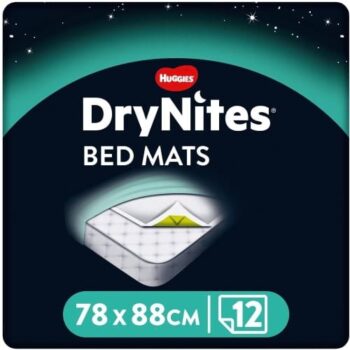 Huggies DryNites Bed Mats - Incontinence & Bed Wetting Compliment Pyjama Pants 7 Ultra Absorbent Sheets (7)