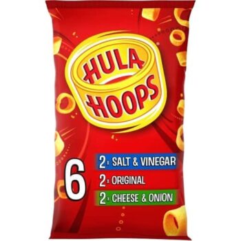 Hula Hoops Variety Multipack Potato Ring Crisps (6 x 24g)