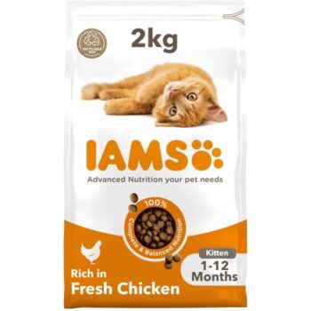 Iams for Vitality Kitten Food with Fresh Chicken (2kg)
