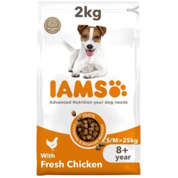 IAMS Vitality Senior Dog Food Small & Medium Breed with Fresh Chicken (2kg)