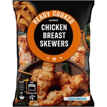 Iceland Ready Cooked Chicken Breast Skewers (340g)