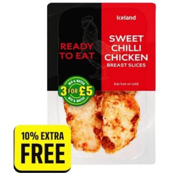 Iceland Ready to Eat Sweet Chilli Chicken Breast Slices (180g)