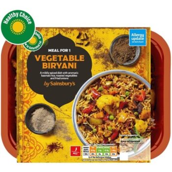 Indian Vegetable Biryani with Basmati Rice Ready Meal for 1 (400g)