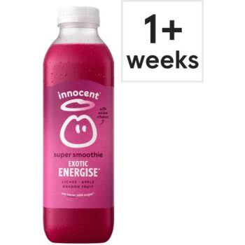 Innocent Exotic Energise Super Smoothie with Lychee Apple Dragon Fruit & Vitamins (750ml)