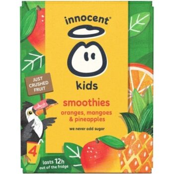 Innocent Kids' Orange Mango Pineapple Smoothies 4x150 Cartons (4 x 150ml)