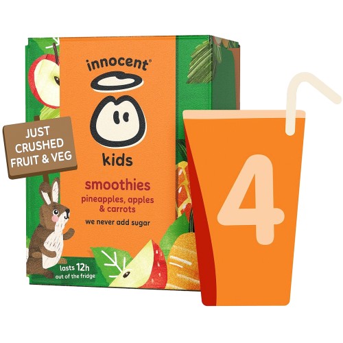 Innocent Kids Pineapples Apples & Carrots Smoothie (4 x 150ml)