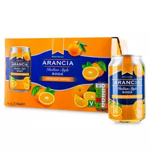 Italian Style Orange Flavoured Soda 6 pack
