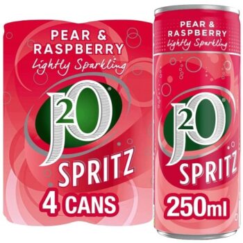 J2O Spritz Pear & Raspberry (4 x 250ml)