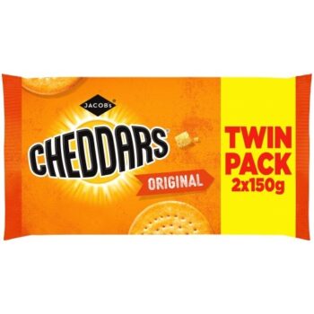 Jacob's Baked Cheddars Cheese Biscuits Twin Pack (2 x 150g)