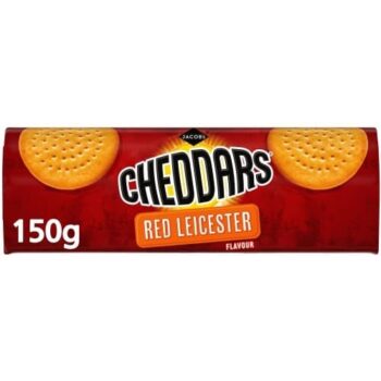 Jacob's Baked Cheddars Red Leicester Biscuits Flavour (150g)