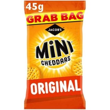 Jacob's Mini Cheddars Original Cheese Baked Snacks Grab Bag (45g)