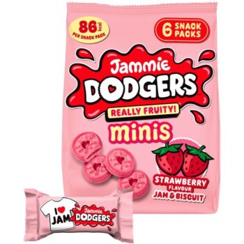 Jammie Dodgers Really Fruity Strawberry Mini's (6 x 20g)