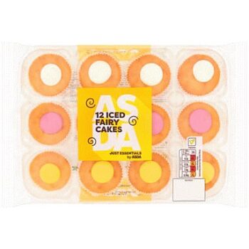 JUST ESSENTIALS by ASDA 12 Iced Fairy Cakes