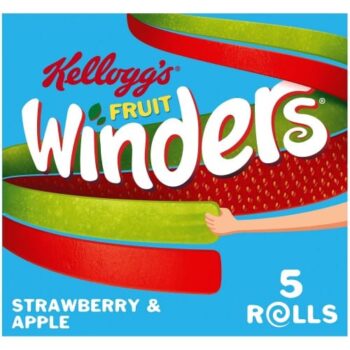Kellogg's Fruit Winders Doubles Strawberry & Apple Rolls (5 x 17g)