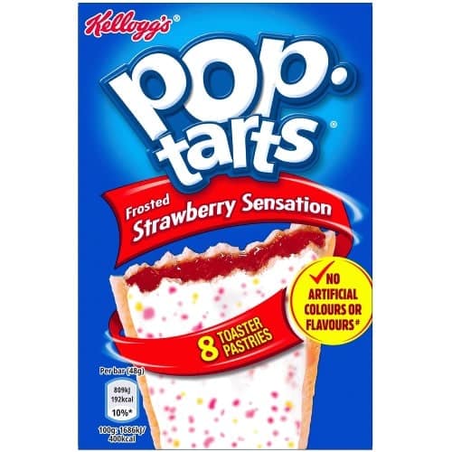 Kellogg's Pop-Tarts Strawberry Sensation Breakfast Pastry Snack (8)