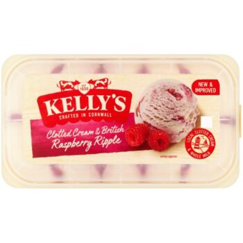 Kelly's Cornish Clotted Cream & British Raspberry Ripple Ice Cream (950ml)
