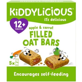 Kiddylicious Apple & Carrot Filled Oat Bars 12+ Months (5 x 21g)